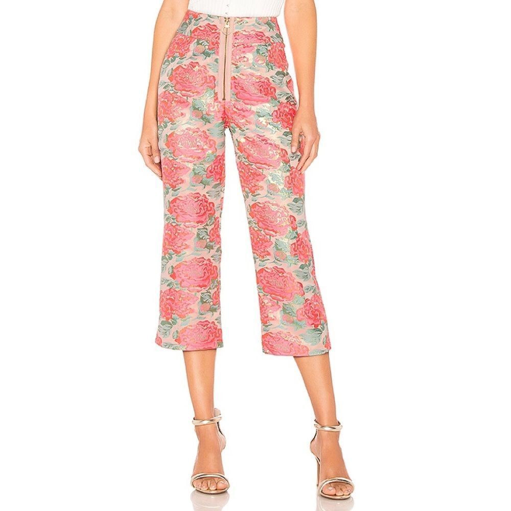 BNWT For Love and Lemons Jackpot Brocade Pant